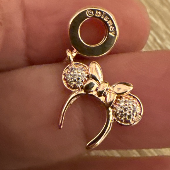 Disney Rose Gold Minnie Mouse Charm - Picture 4 of 7